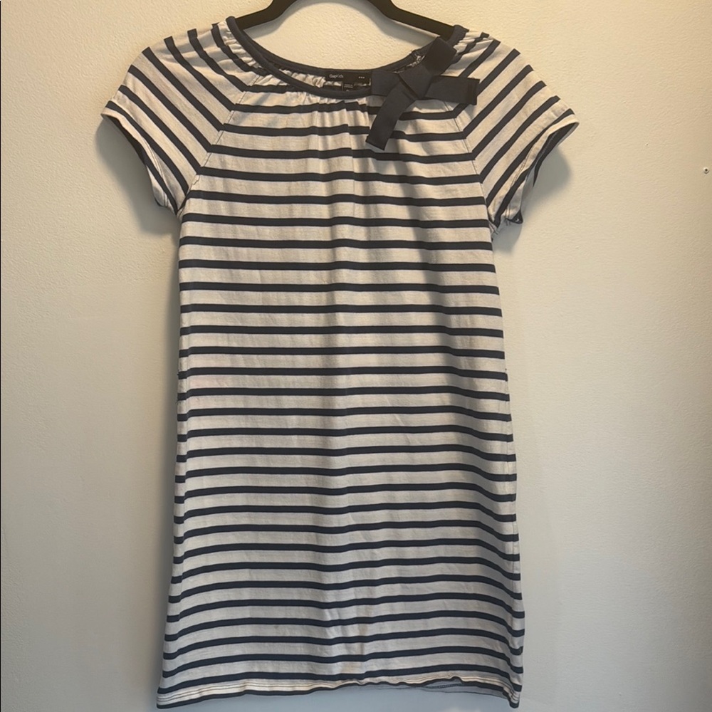 Striped Navy and White Kids Dress